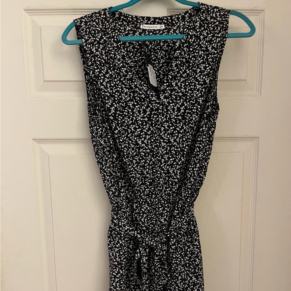 Staccato Black and white dress